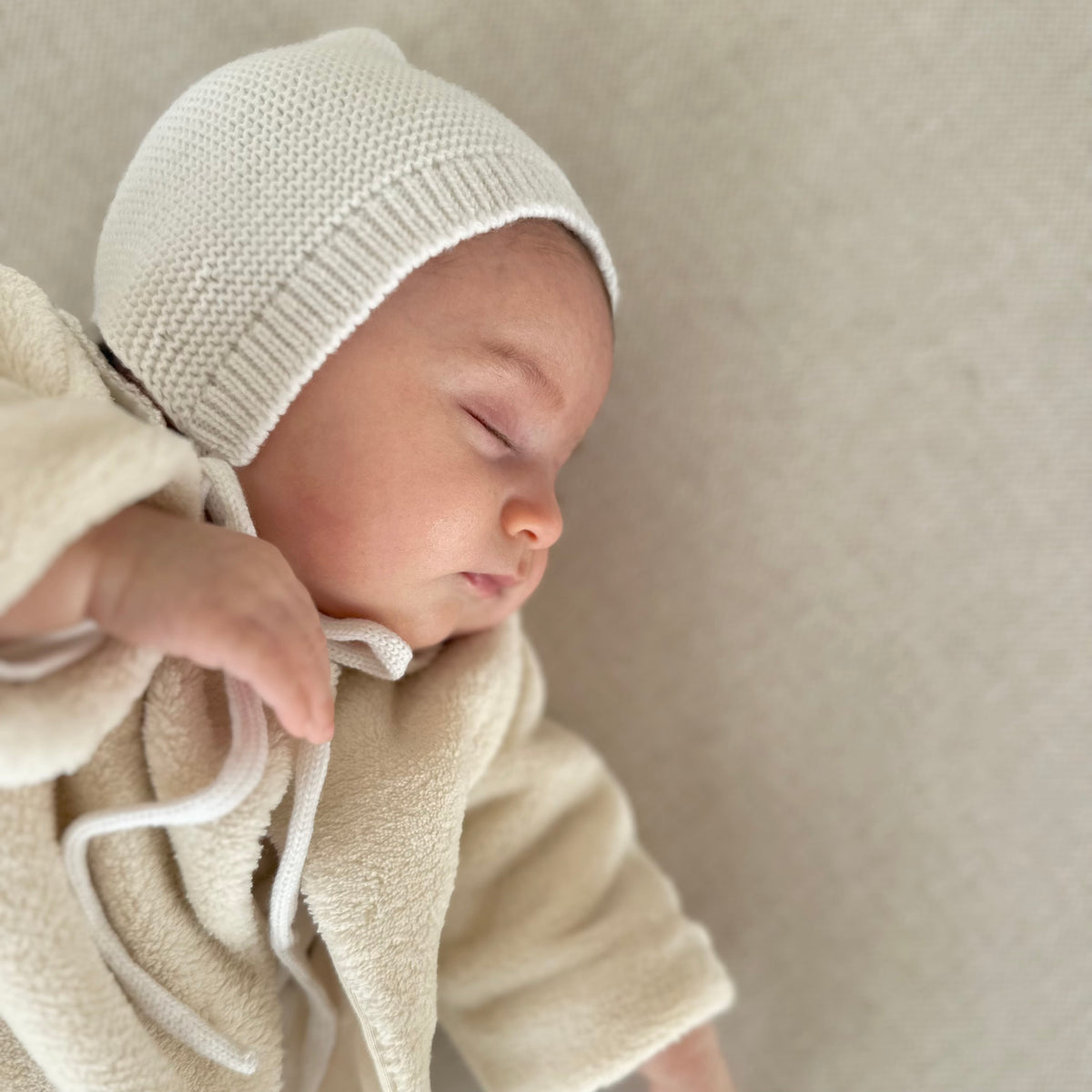 Béguin De Naissance En Laine Et Coton Bébé