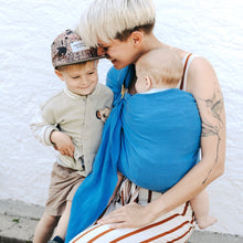 Lade das Bild in den Galerie-Viewer, Ring Sling aus Leinen in Electric Blue