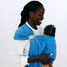 Lade das Bild in den Galerie-Viewer, Ring Sling aus Leinen in Electric Blue