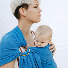 Lade das Bild in den Galerie-Viewer, Ring Sling aus Leinen in Electric Blue