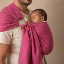 Load image into gallery, Cherry Linen Ring Sling