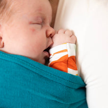 Lade das Bild in den Galerie-Viewer, Türkiser Leinen-Ring-Sling (NEU)