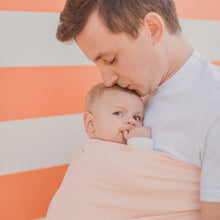 Lade das Bild in den Galerie-Viewer, Ring Sling cousu en suisse écharpe de portage physiologique lin lavé Joli Nous