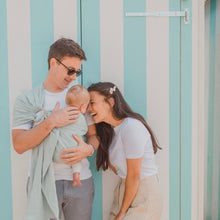 Lade das Bild in den Galerie-Viewer, Ring Sling cousu en suisse écharpe de portage physiologique lin lavé Joli Nous