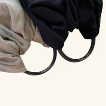 Charger l'image dans la galerie, Ring Sling en Coton Noir (anneaux noirs)