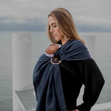 Charger l'image dans la galerie, Ring Sling en Lin Marine