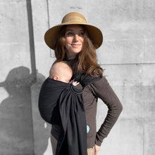 Charger l'image dans la galerie, Ring Sling en Coton Noir (anneaux noirs)