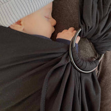 Charger l'image dans la galerie, ring sling portage physiologique anneaux noirs coton