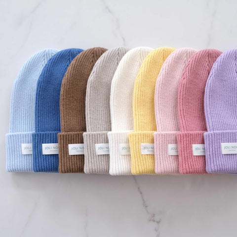 Letzte Chance | <tc>Beanie</tc> aus zitronengelber Wolle