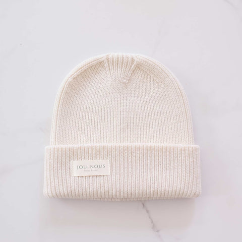 Letzte Chance | <tc>Beanie</tc> aus zitronengelber Wolle