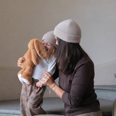 Letzte Chance | <tc>Beanie</tc> aus zitronengelber Wolle