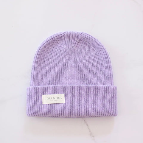 Letzte Chance | <tc>Beanie</tc> aus zitronengelber Wolle