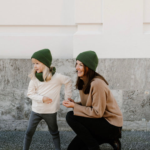 Last chance | <tc>Beanie</tc> in Green Wool