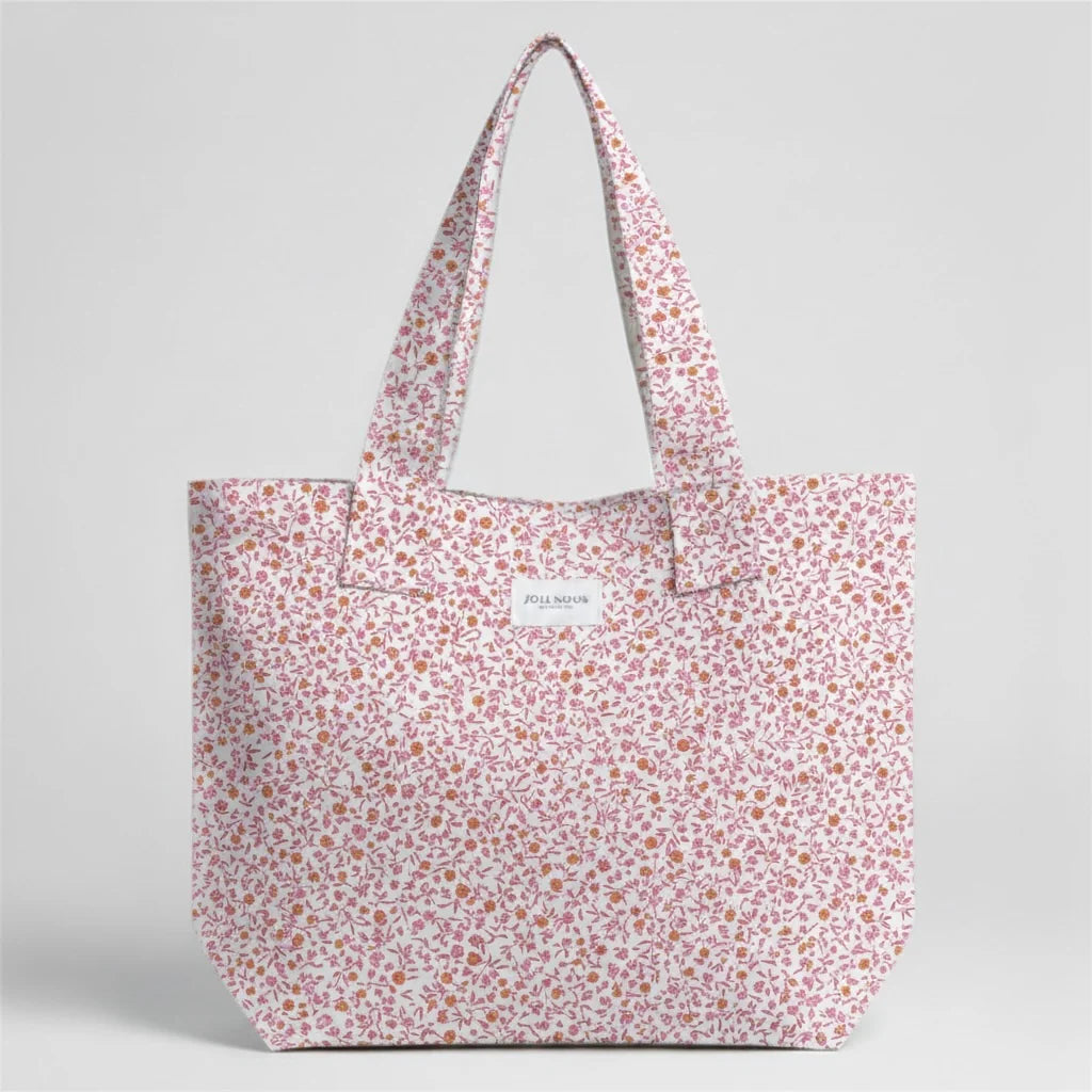 Le Cabas fleurs roses
