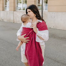 Charger l'image dans la galerie, Ring Sling en Lin Cerise (NEW)
