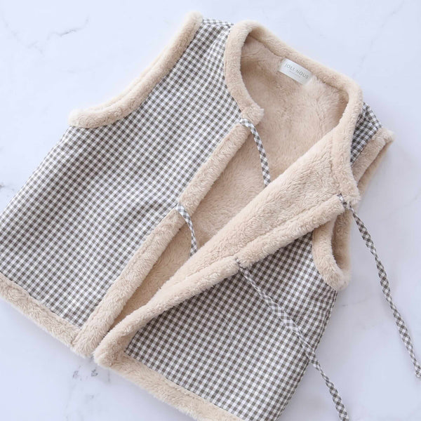 Pré-commande Gilet réversible vichy kaki