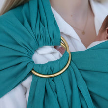 Lade das Bild in den Galerie-Viewer, Türkiser Leinen-Ring-Sling (NEU)
