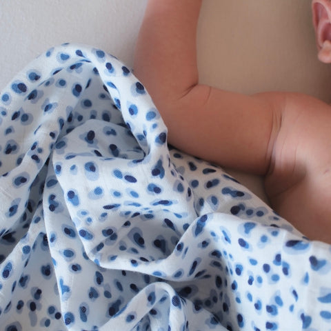 Le Lange XL Pois bleus