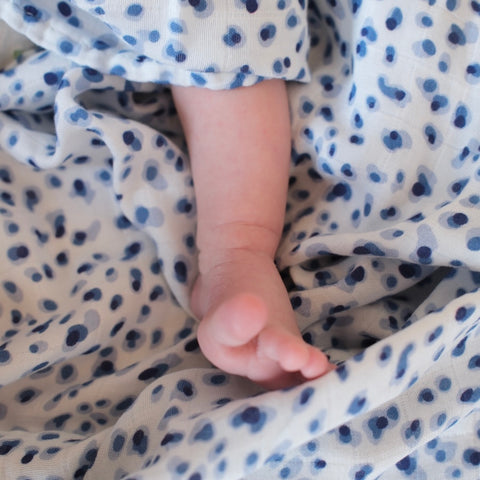 Le Lange XL Pois bleus