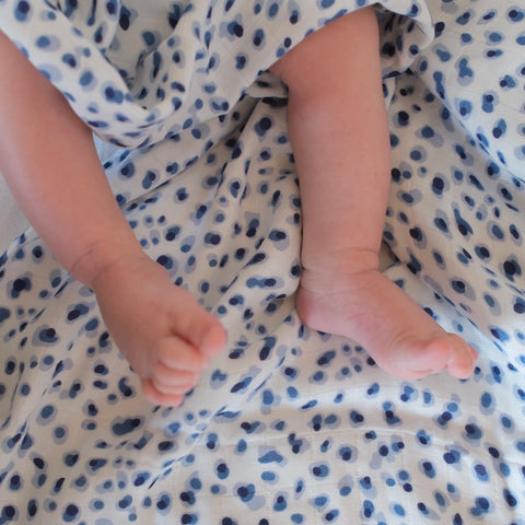 Le Lange XL Pois bleus