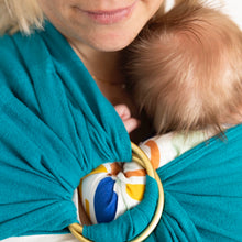 Charger l&#39;image dans la galerie, Ring Sling en Lin Turquoise (NEW)
