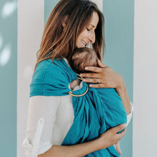 Charger l&#39;image dans la galerie, Ring Sling en Lin Turquoise
